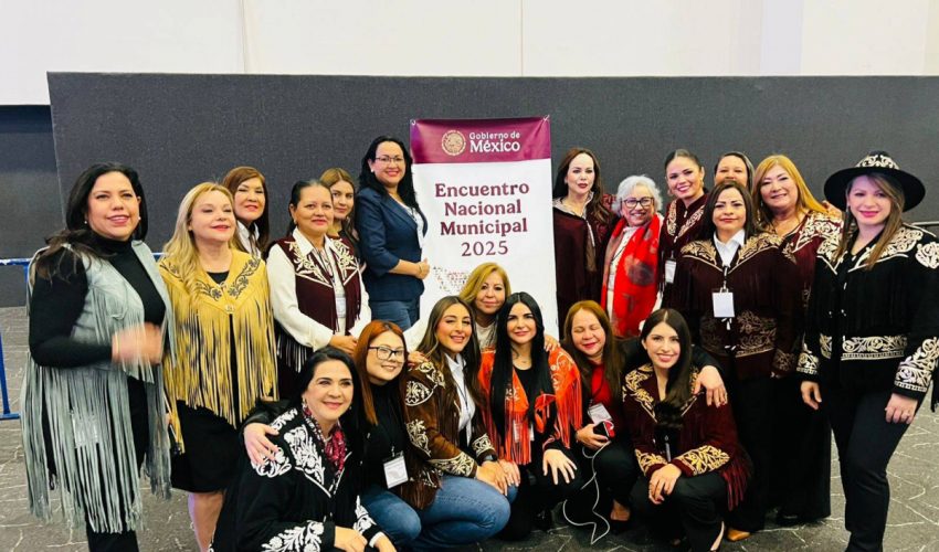 La Presidenta Municipal de Bustamante, Tamaulipas, Maricela Rodriguez Gonzalez, presente en el histórico Encuentro Nacional Municipal “Benito Juárez”
